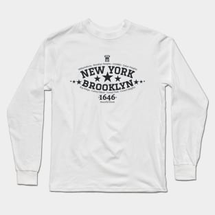 New York Brooklyn, Brooklyn Schriftzug, Brooklyn college style Logo Long Sleeve T-Shirt